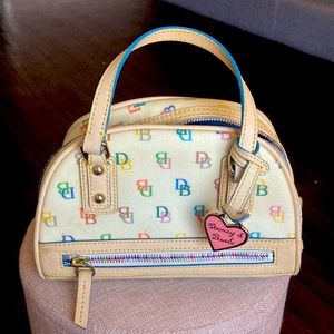 Dooney & Bourke Multi-Color Rainbow Zipper Mini Satchel Bag 💕